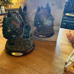 Thomas Kinkade Hearth & Home Lighted Water Fountain